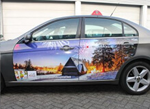 Potisk reklama na vozech