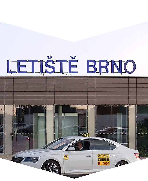 Taxi na letišti v Brně