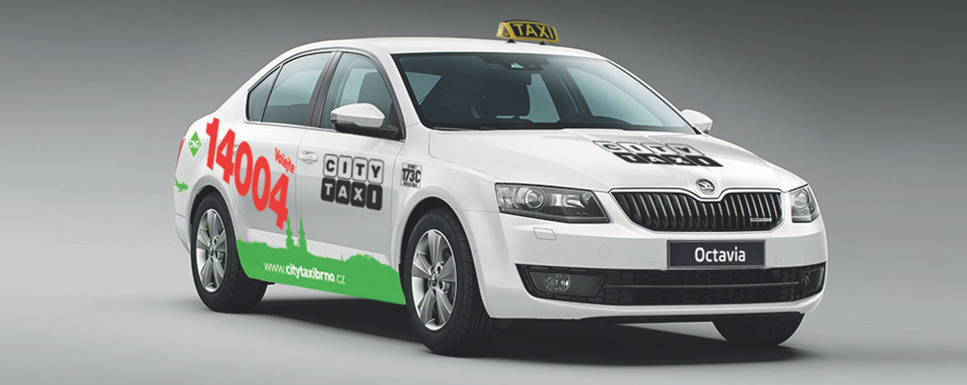 Vůz City taxi Brno Octavia