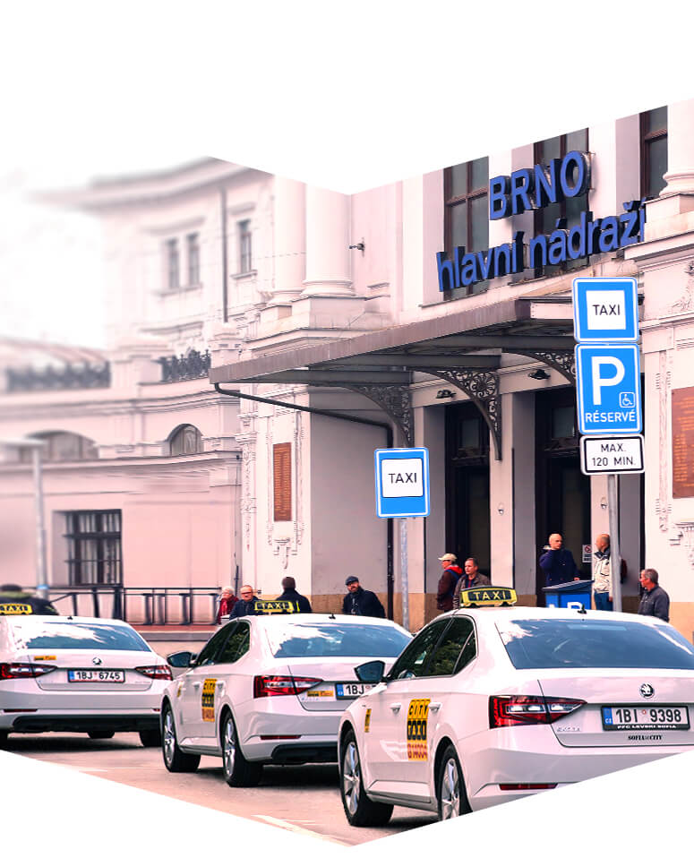 ČD taxi na brněnském nádraží